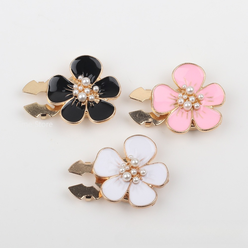 Women Formal Wear With Tie - 5pcs Pearl Camellia Button Covers Cufflinks