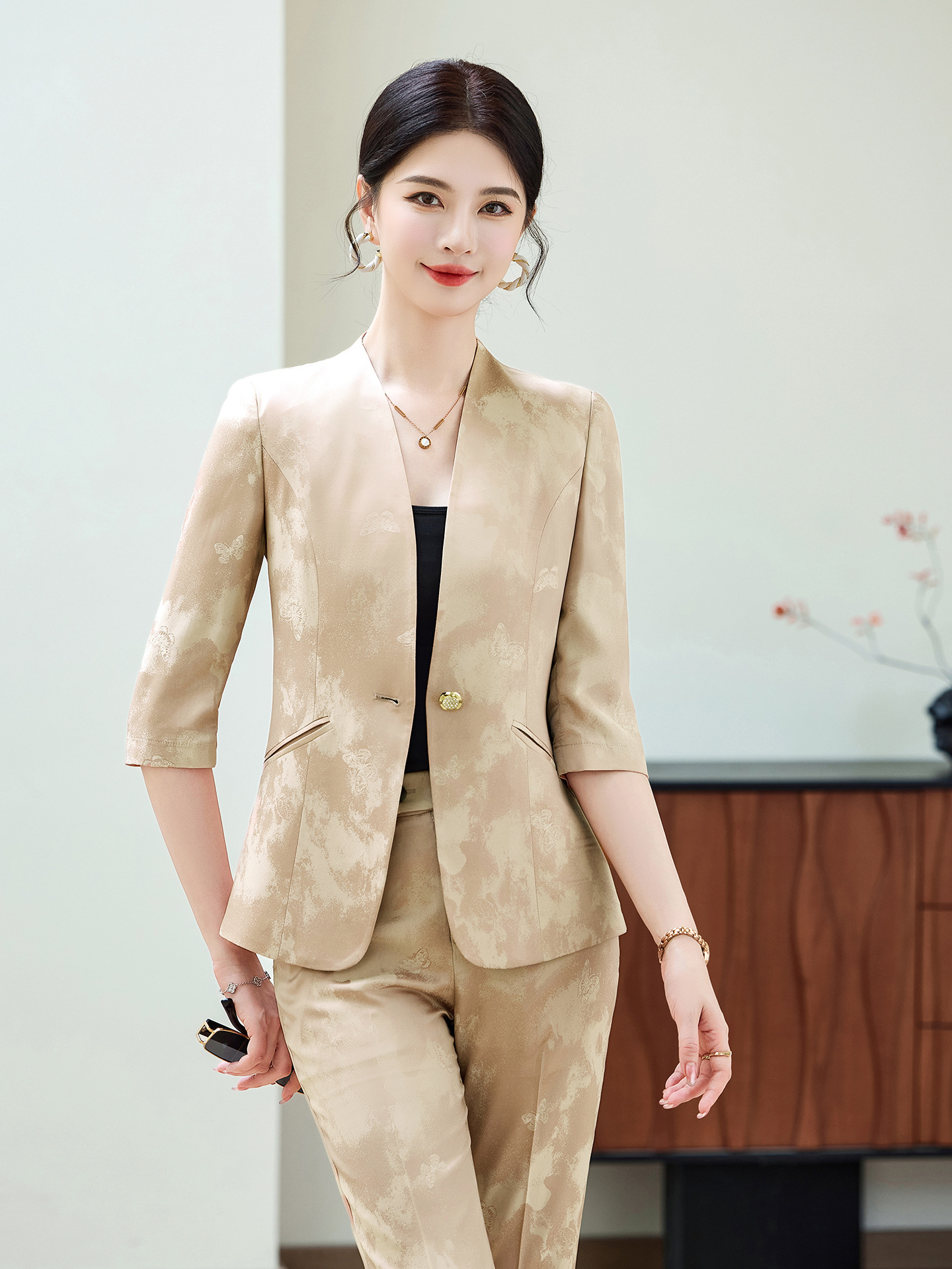 Fashion Office Ladies Blazer a - Women Formal Wear Business 리뷰 및 가격