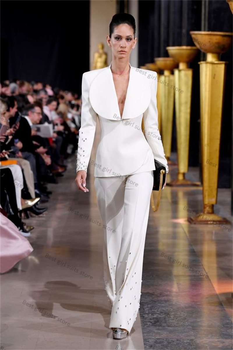 Elegant White Women Suit Set 2 - Women Formal Wear Tailor 리뷰 및 가격