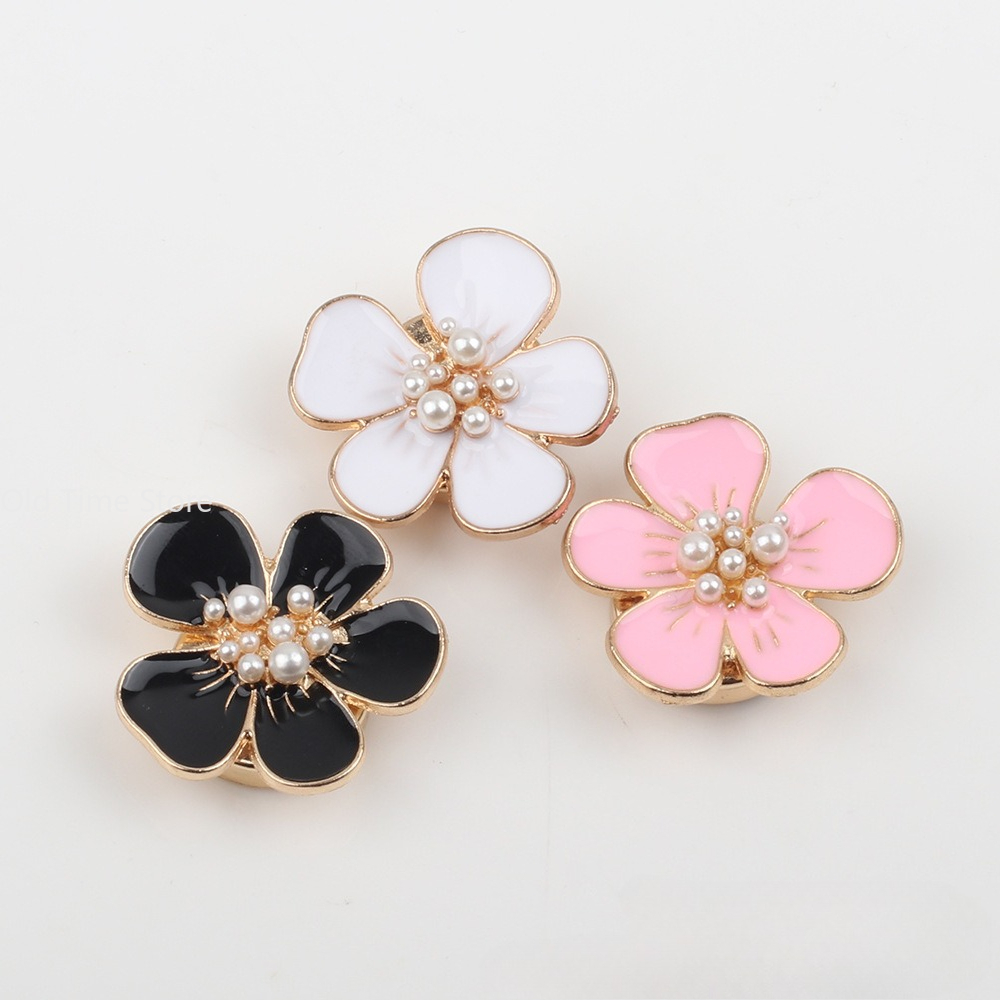 5pcs Pearl Camellia Button Cov - Women Formal Wear With Tie 리뷰 및 가격