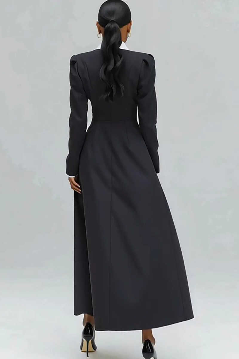 A Line Women Long Blazer Jacke - Women Formal Wear With Tie 리뷰 및 가격