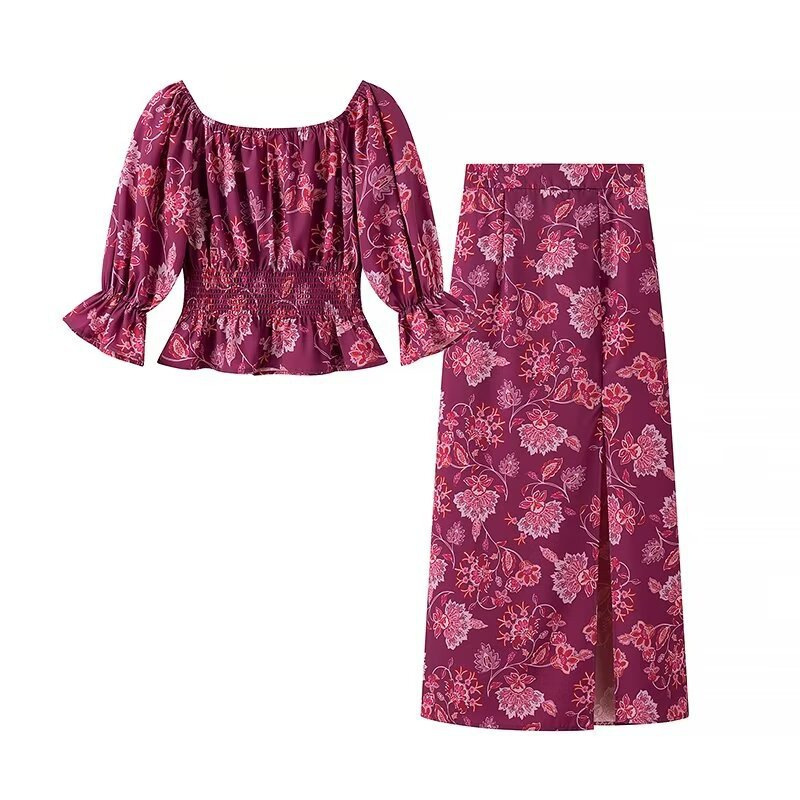 Women's Fashion Printed Off-Sh - Pencil Skirt Midi 리뷰 및 가격