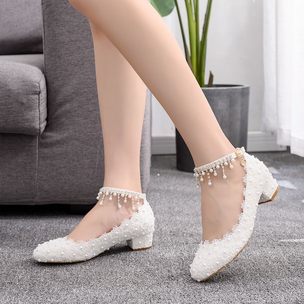 Women's Closed Toe Low Chunky  - Women'S Formal Wear For Wedding 리뷰 및 가격