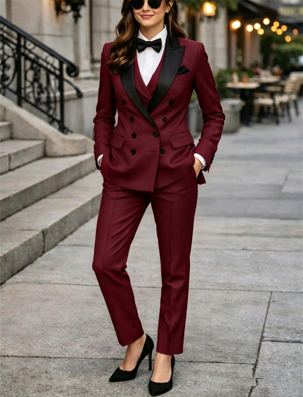Double Breasted Women's Suits  - Women Formal Wear Tailor 리뷰 및 가격
