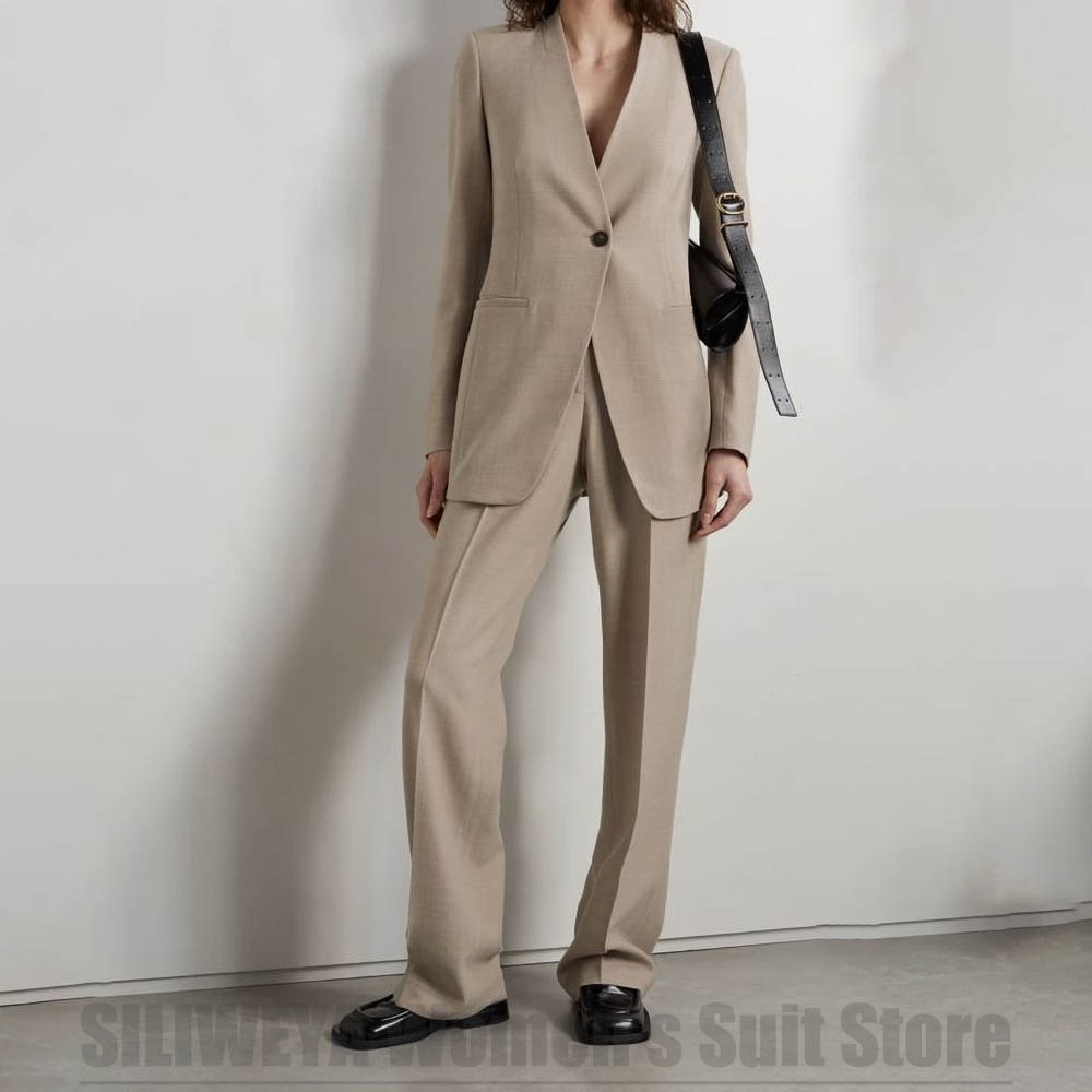 Women's Suit Fashion V Neck Si - Women Formal Wear Tailor 리뷰 및 가격