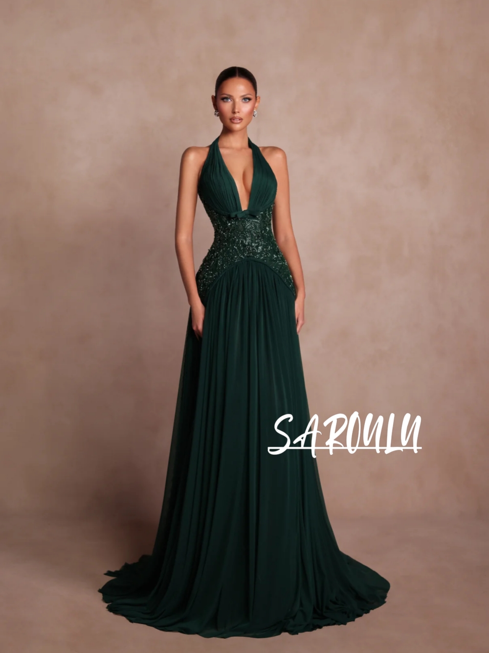 Plus Size Green A Line Evening - Formal Gala Wear Women 리뷰 및 가격