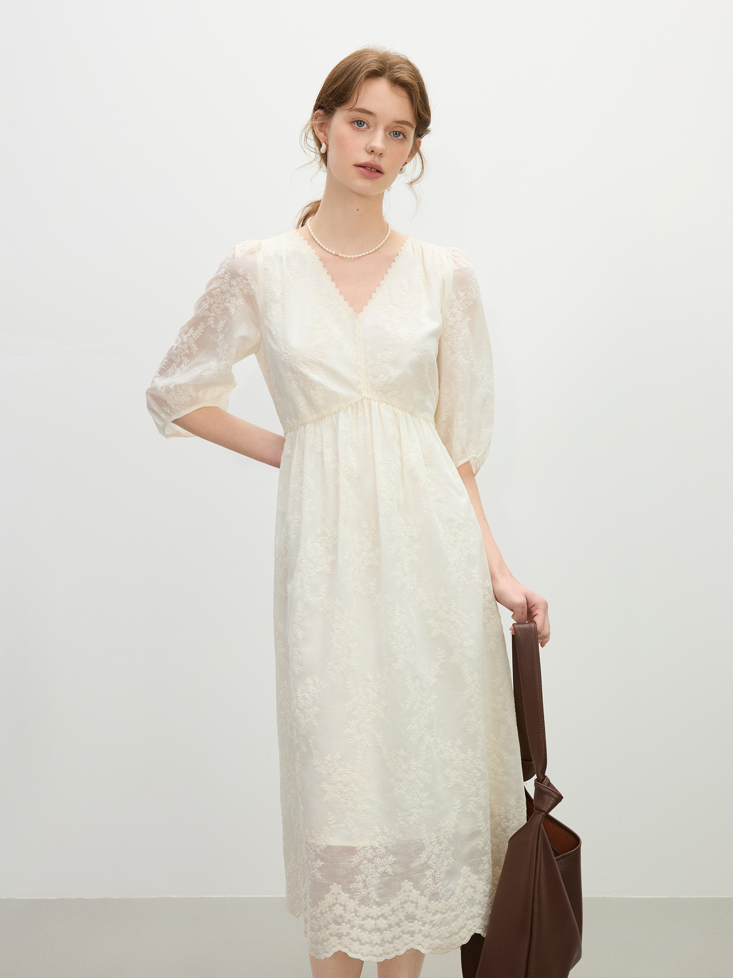 FSLE French Jacquard Lace Maxi - Formal Gala Wear Women 리뷰 및 가격