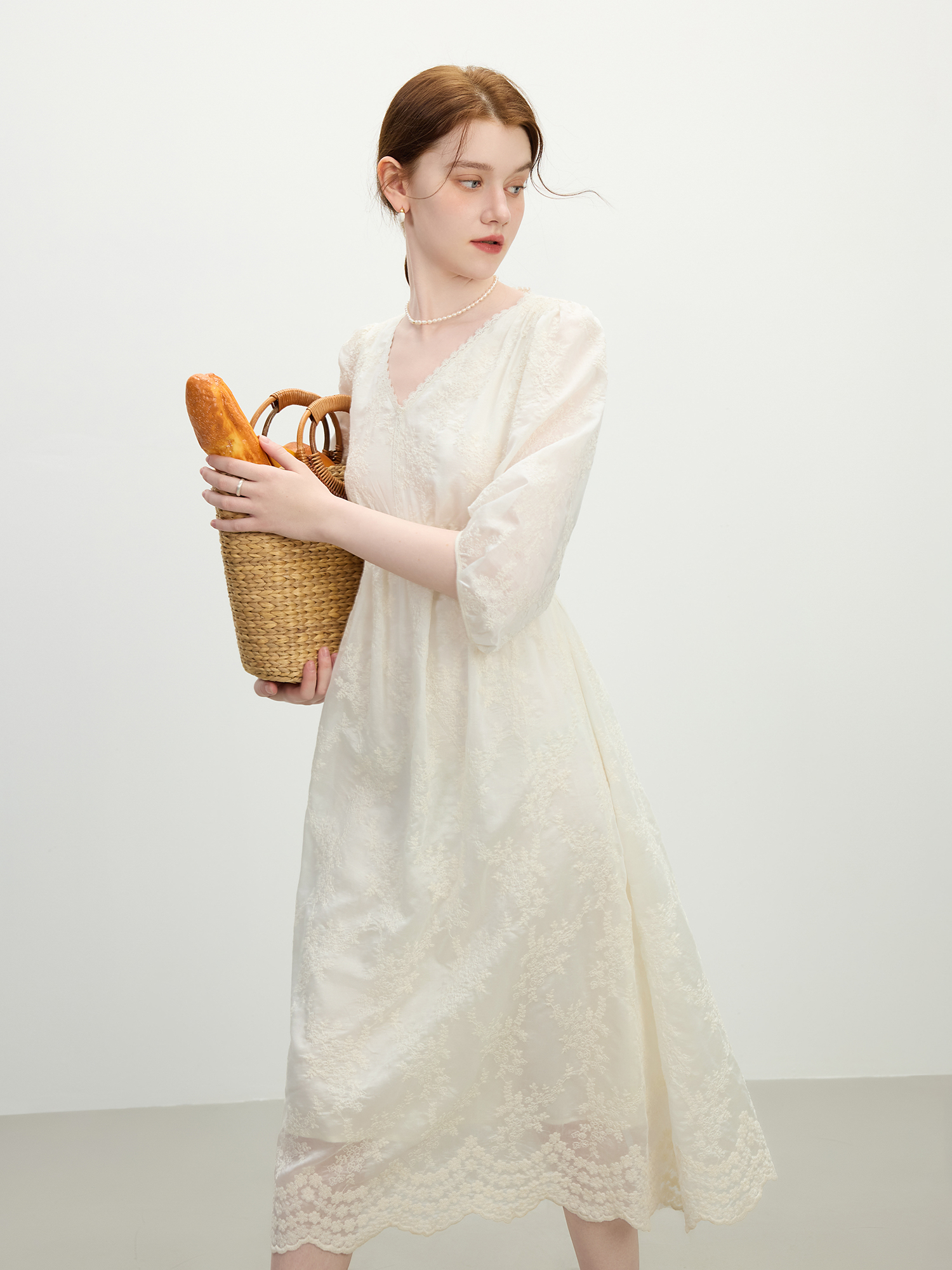 FSLE French Jacquard Lace Maxi - Formal Gala Wear Women 리뷰 및 가격
