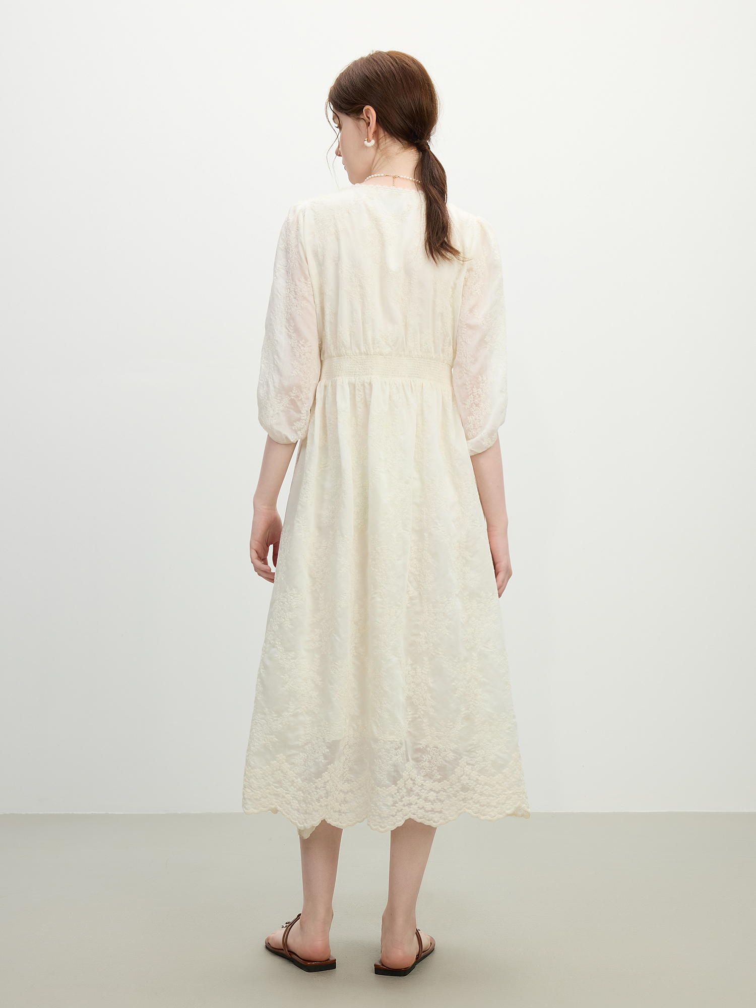 FSLE French Jacquard Lace Maxi - Formal Gala Wear Women 리뷰 및 가격