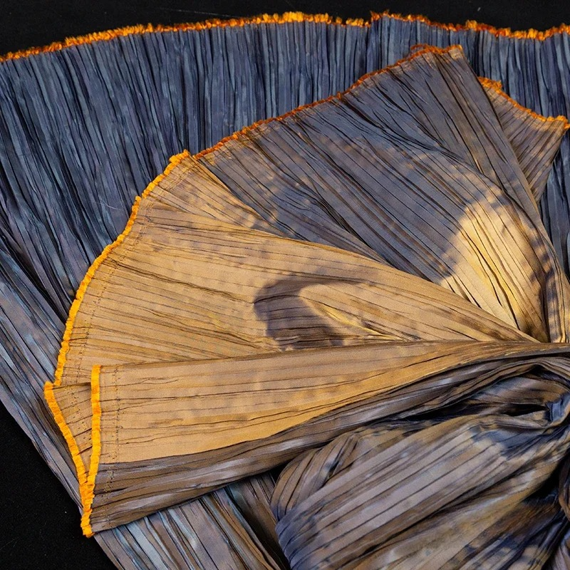 Two-tone Pleated Fabric for Fa - Pencil Skirt Midi 리뷰 및 가격