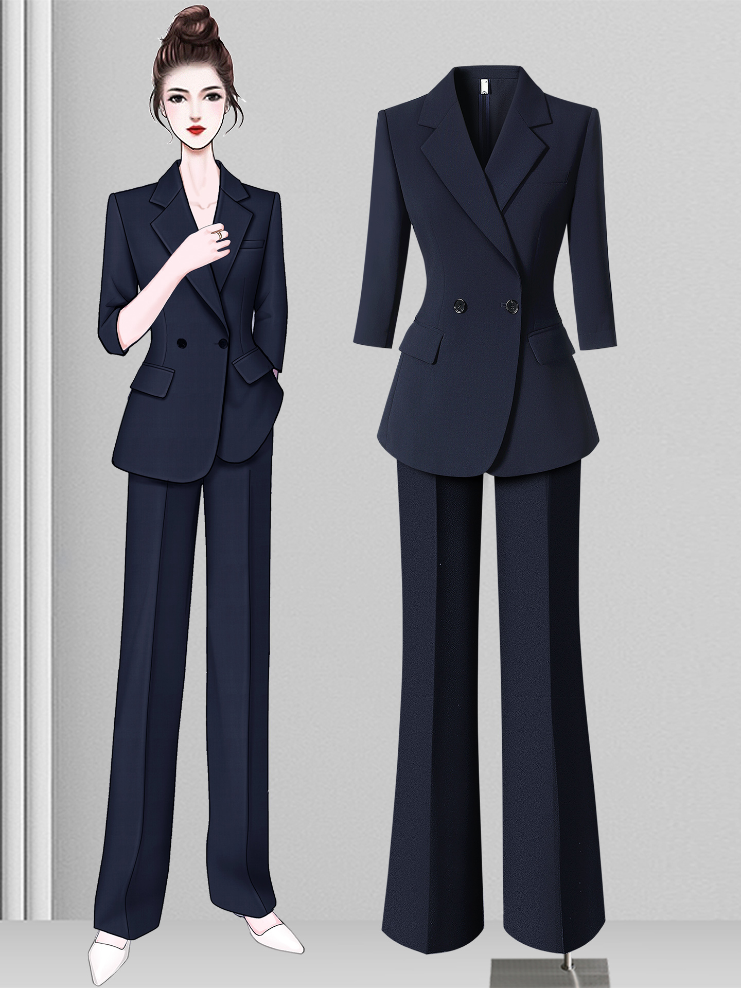Professional Thin Seven-Quarte - Women'S Formal Wear Stores 리뷰 및 가격