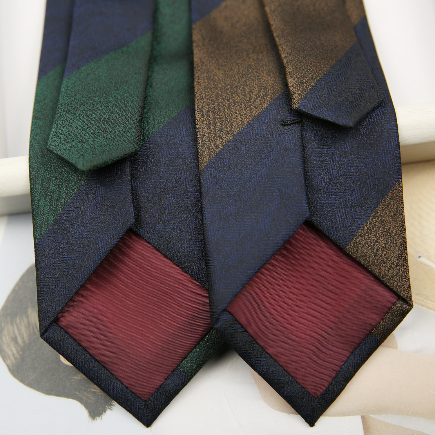 Fashion 8cm Navy Striped Neckt - Women Formal Wear With Tie 리뷰 및 가격