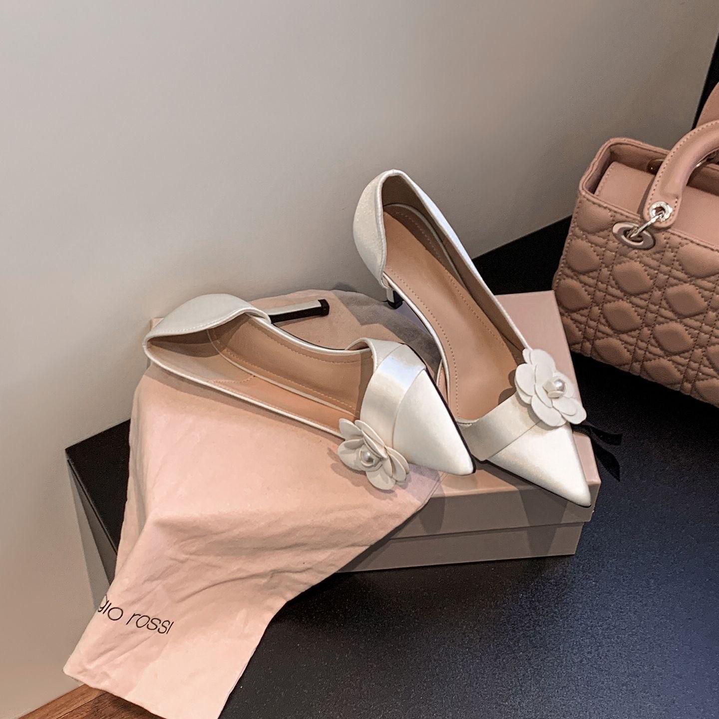 Satin Pointed Stiletto Pumps W - Women Formal Wear On Sale 리뷰 및 가격