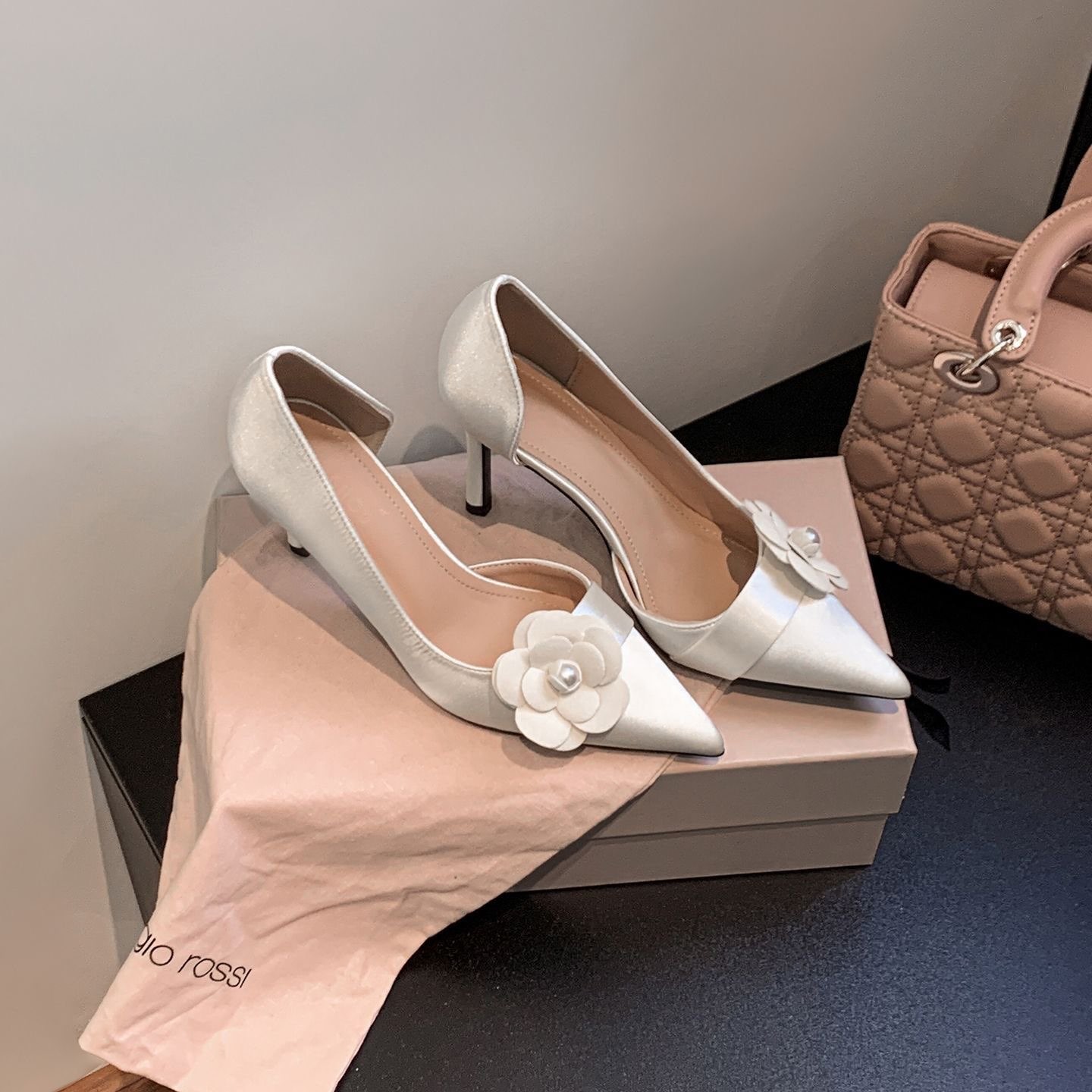 Satin Pointed Stiletto Pumps W - Women Formal Wear On Sale 리뷰 및 가격