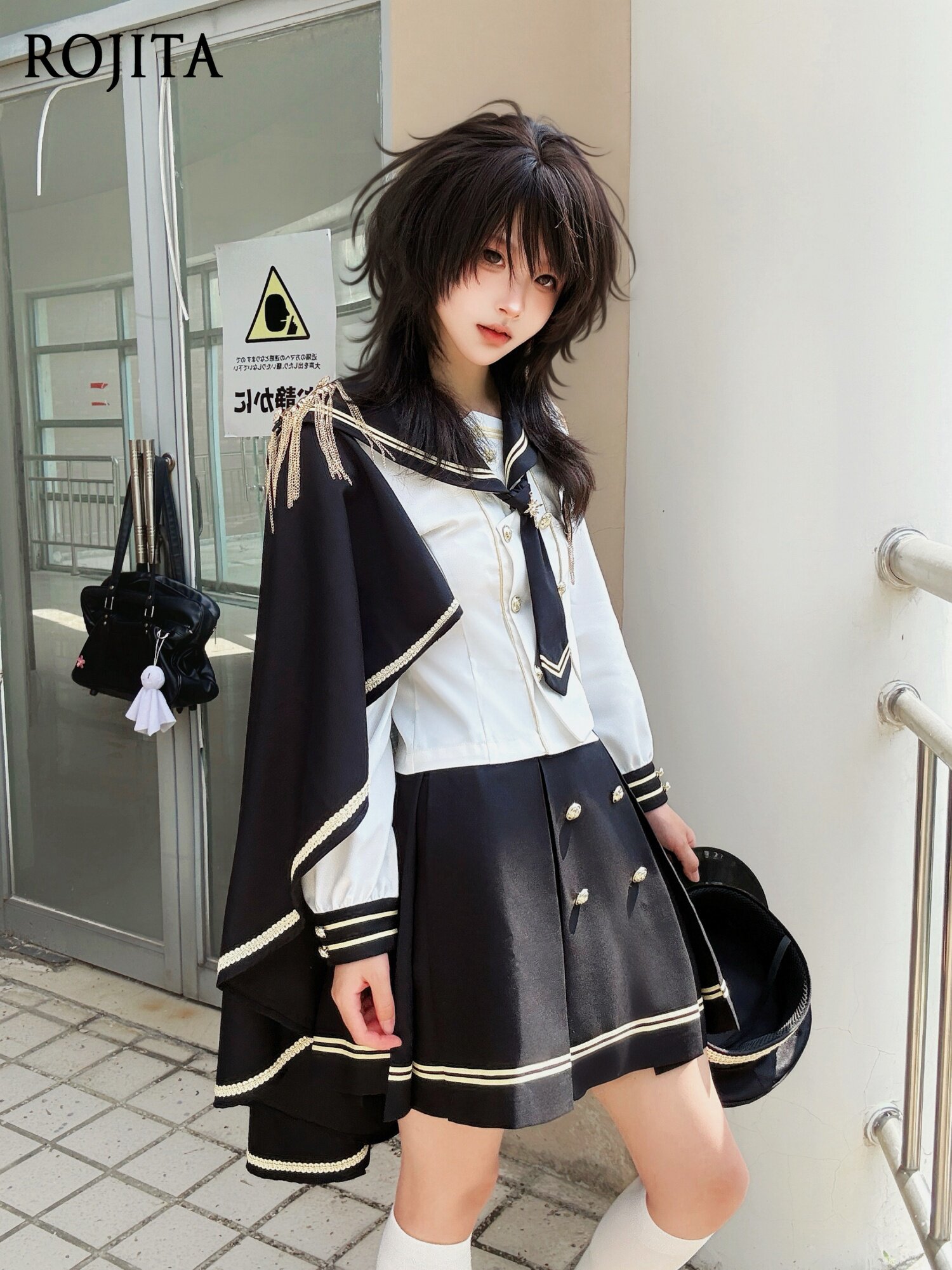 JK Sailor Suit Sweet and Hands - Pencil Skirt Midi 리뷰 및 가격