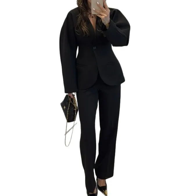 2025 New Women Black V Neck Wa - Women Formal Wear With Tie 리뷰 및 가격