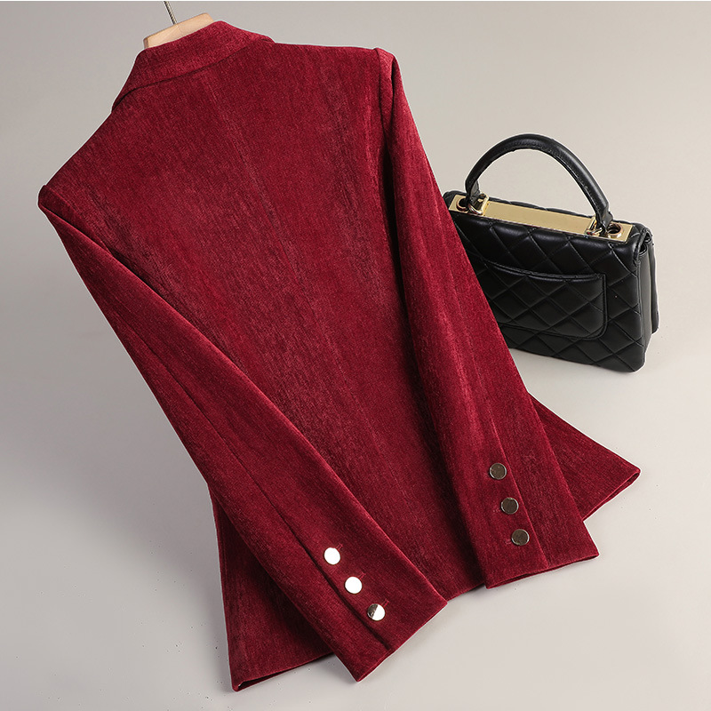 Yellow Gold Velvet Blazer Wome - Women Formal Wear Business 리뷰 및 가격