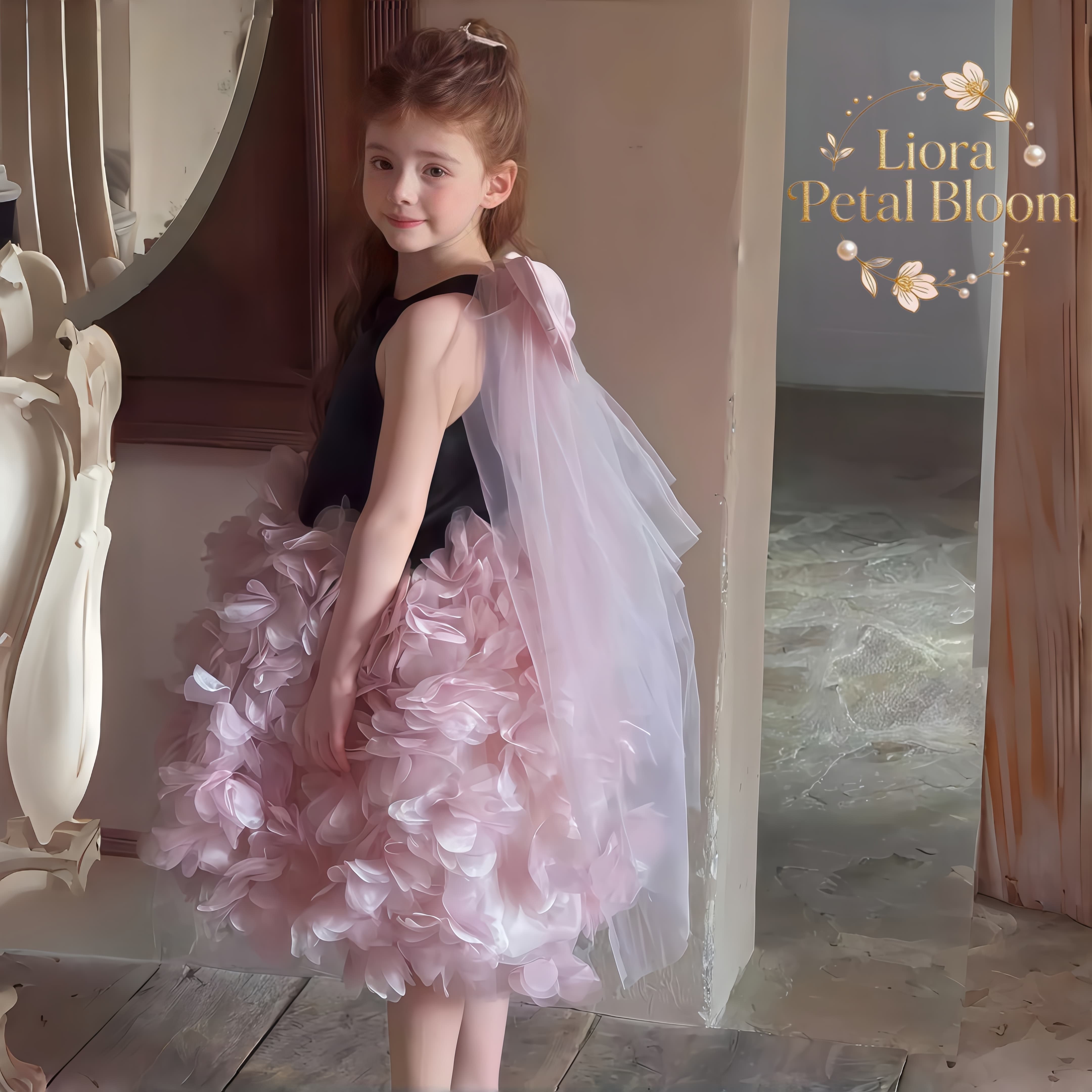 Girls' Black Floral Tulle Dres - Formal Wear Women Us 리뷰 및 가격