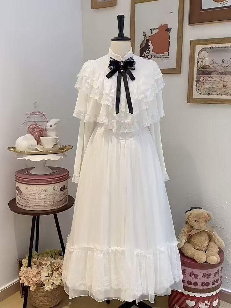 Japanese Short Sleeve Bow Lace - Formal Wear Women Us 리뷰 및 가격
