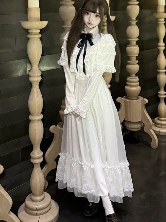 Japanese Short Sleeve Bow Lace - Formal Wear Women Us 리뷰 및 가격