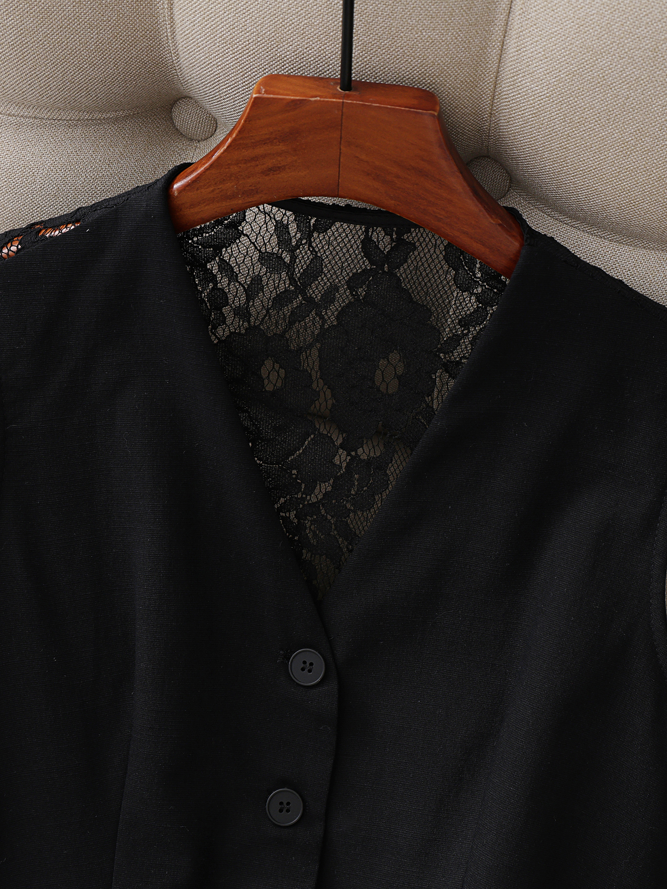 Women's Lace Back Suit Vest, V - Women Formal Wear Without Blazer 리뷰 및 가격