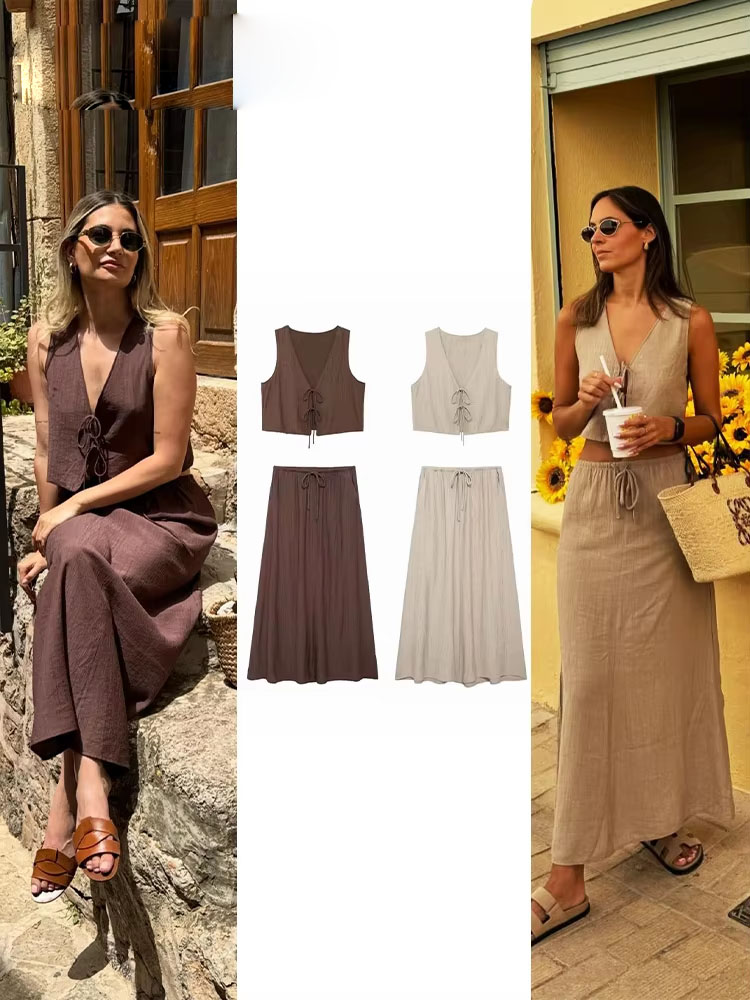 2024 Summer Women Skirts Set S - Pencil Skirt Midi 리뷰 및 가격