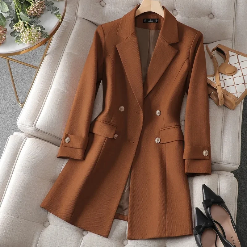 Autumn Winter Jacket Women Lon - Women Formal Wear Business 리뷰 및 가격