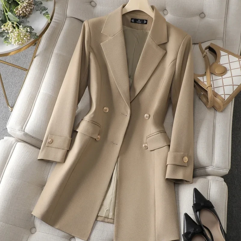 Autumn Winter Jacket Women Lon - Women Formal Wear Business 리뷰 및 가격