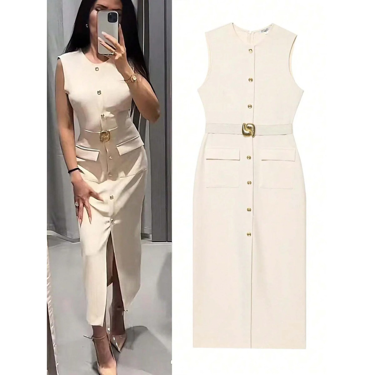Woman‘s Sleeveless Crew-neck S - Women Formal Wear Tailor 리뷰 및 가격