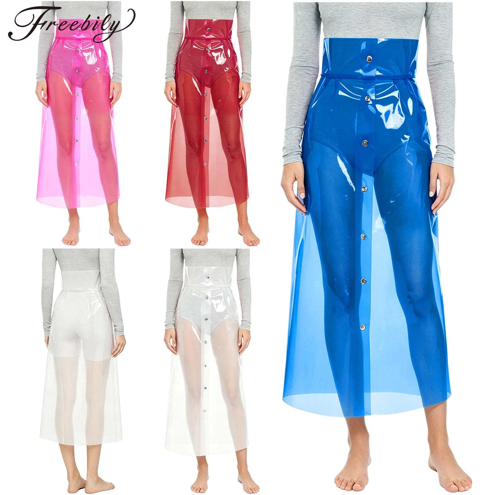 Womens See Through Pvc Skirt H - Pencil Skirt Midi 리뷰 및 가격