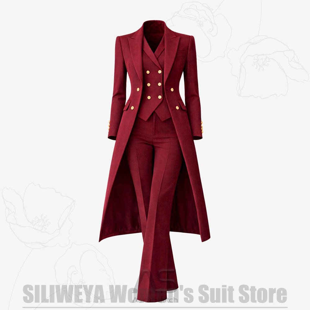 Women's Suit 3 Piece Double Br - Women Formal Wear Business 리뷰 및 가격
