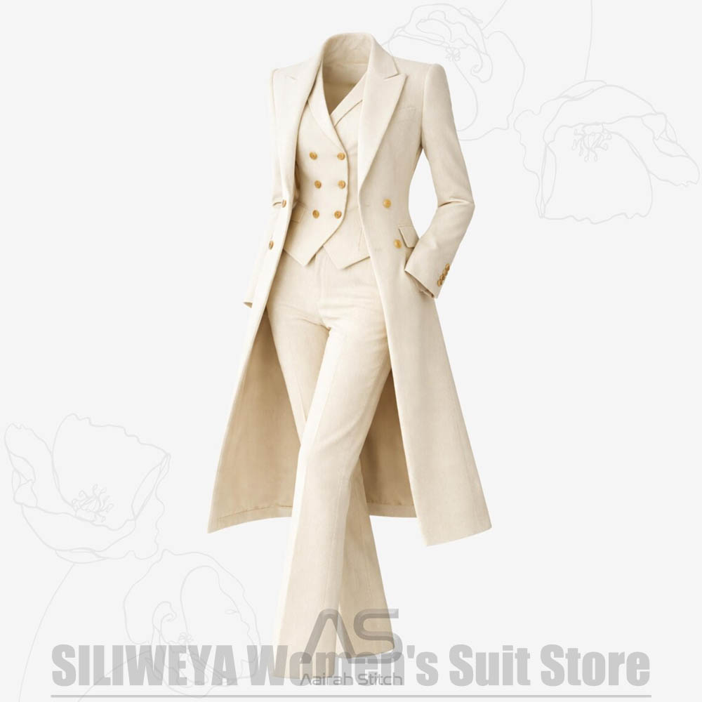Women's Suit 3 Piece Double Br - Women Formal Wear Business 리뷰 및 가격