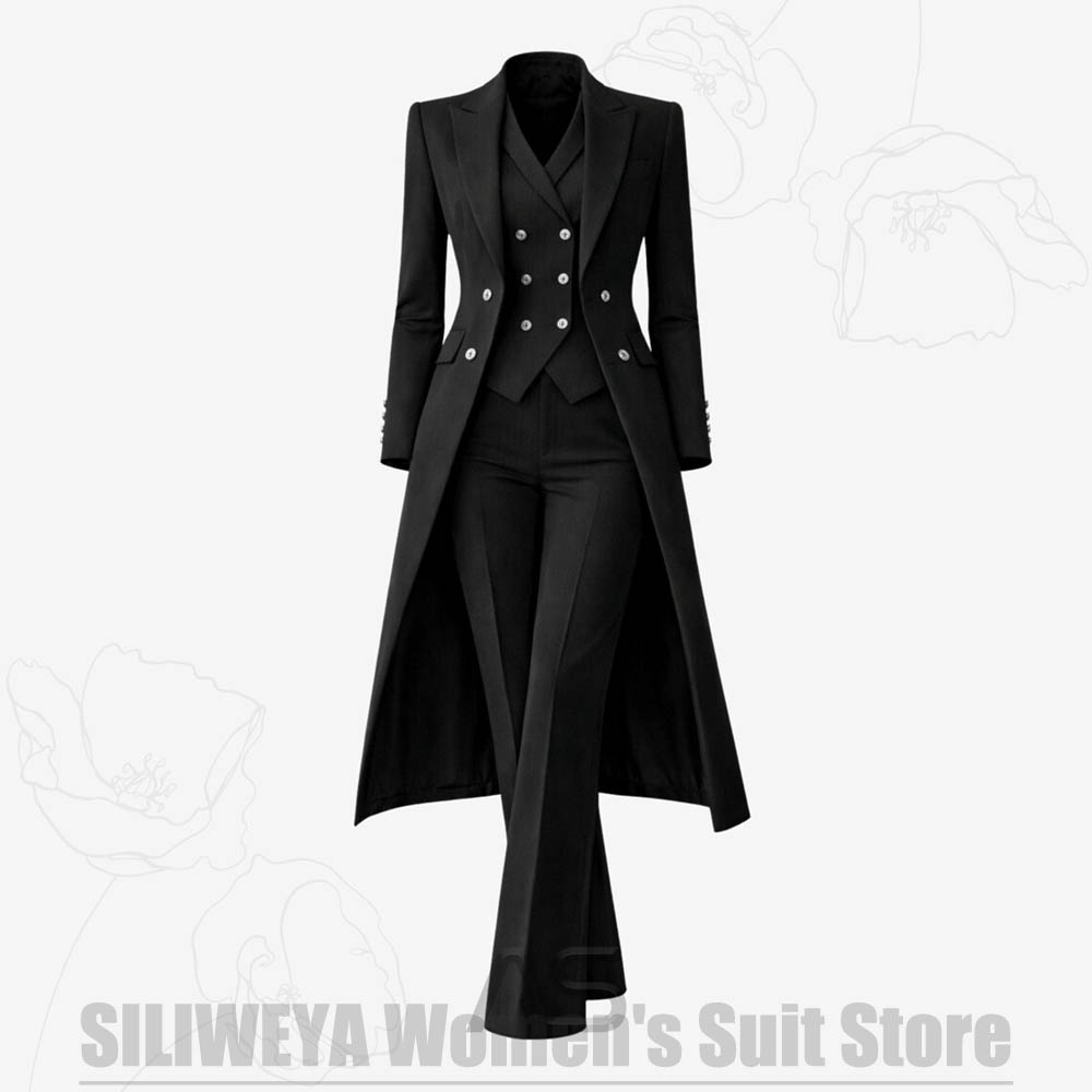 Women's Suit 3 Piece Double Br - Women Formal Wear Business 리뷰 및 가격