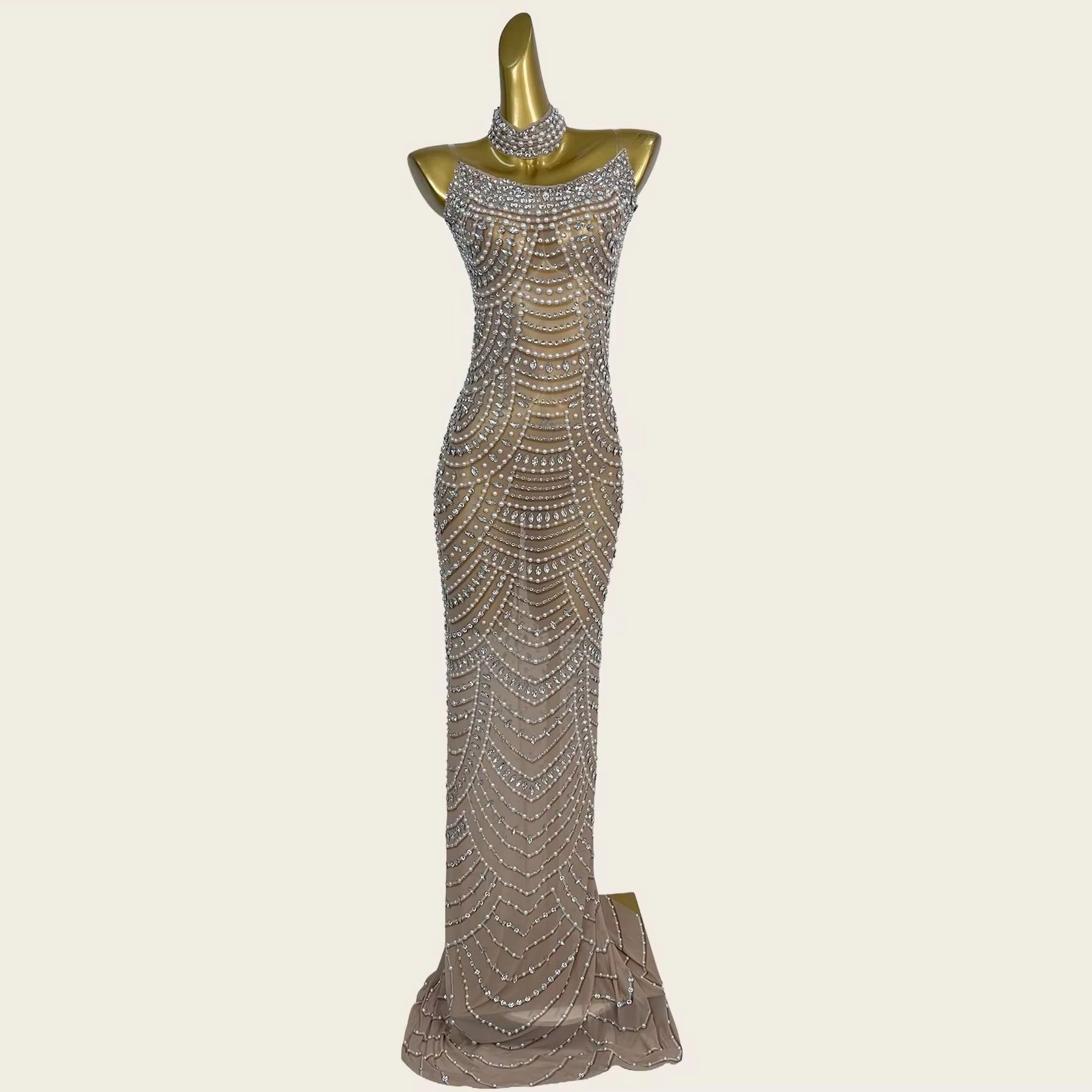 Sparkly Rhinestone Mermaid Eve - Formal Gala Wear Women 리뷰 및 가격