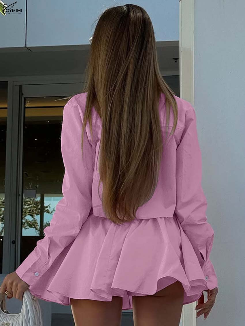 Oymimi Fashion Pink Cotton 2 P - Pencil Skirt Midi 리뷰 및 가격