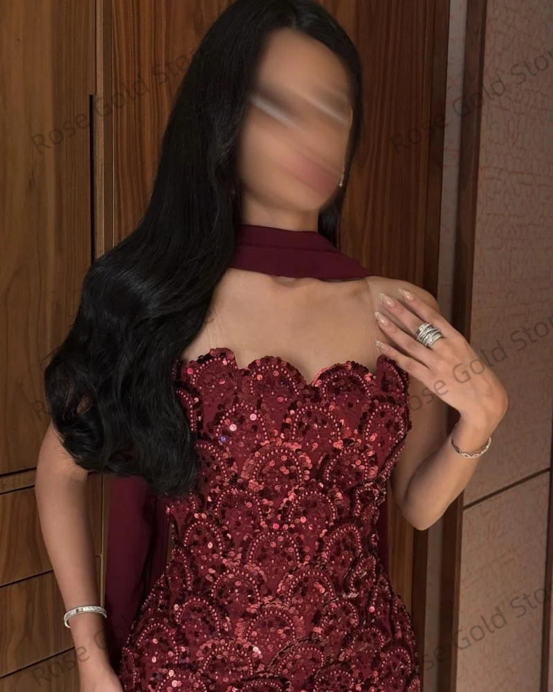 Luxurious Sequin Mermaid Prom  - Formal Gala Wear Women 리뷰 및 가격